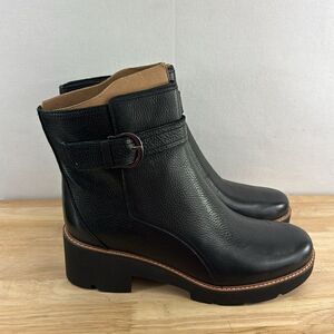 Naturalizer Dasha Ankle Boots- Black Leather- Size 10 M (Medium)- NIB